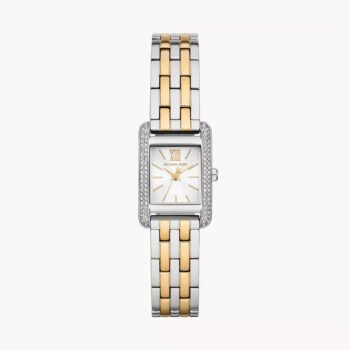 Michael Kors Monroe MKO1035 Women's Quartz Watch - White Dial Two-Tone Stainless Steel Bracelet