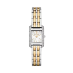 Michael Kors Monroe MKO1035 Women's Quartz Watch - White Dial Two-Tone Stainless Steel Bracelet