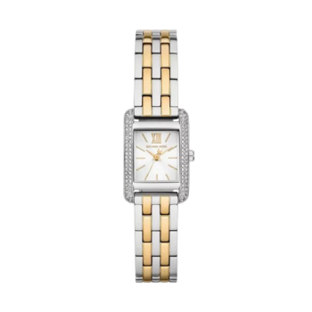 Michael Kors Monroe MKO1035 Women's Quartz Watch - White Dial Two-Tone Stainless Steel Bracelet