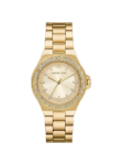Michael Kors MKO1186 Women’s Watch - Lennox Pavé Gold-Tone Stainless Steel 37mm Luxury Fashion Watch