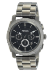 Fossil Men's FS4662 Water Resistant Analog Watch - 42mm Stainless Steel Silver Bracelet, Black Dial