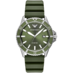 Emporio Armani AR11638 Men's World Explorer Green Dial Analog Watch