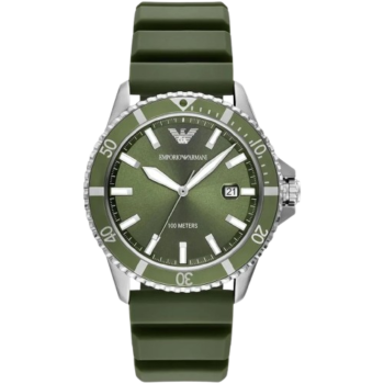 Emporio Armani AR11638 Men's World Explorer Green Dial Analog Watch