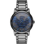 Emporio Armani Luigi Automatic Watch for Men AR60029 - Gray Dial, Stainless Steel Strap, 43mm