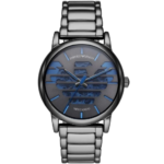 Emporio Armani Luigi Automatic Watch for Men AR60029 - Gray Dial, Stainless Steel Strap, 43mm