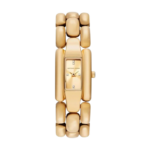 Michael Kors Hally MK4921 Women's Gold Rectangular Dress Watch - Stainless Steel Quartz Minimalist Luxury Timepiece