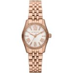 Michael Kors MK3230 Lexington Women's Watch - Rose Gold Stainless Steel Analog Watch for Women, White Dial, Quartz Movement, 50M Water Resistant
