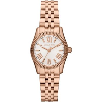 Michael Kors MK3230 Lexington Women's Watch - Rose Gold Stainless Steel Analog Watch for Women, White Dial, Quartz Movement, 50M Water Resistant
