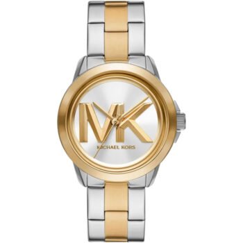 Michael Kors Women’s Brynn MK7319 Two-Tone Stainless Steel Watch – Silver Dial, 40mm
