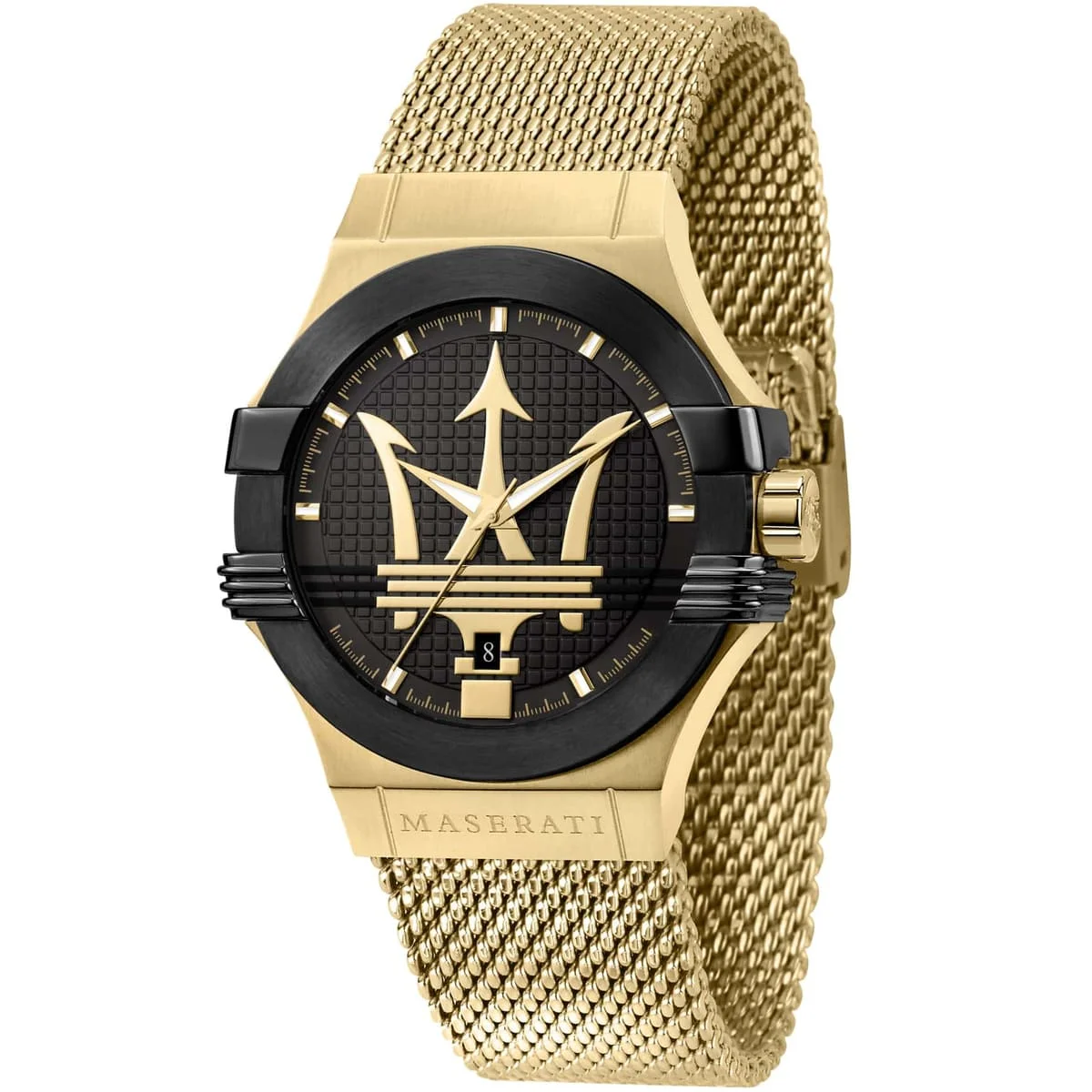 r8853108006-maserati-watch-men-black-dial-metal-stainless-steel-gold-mesh-strap-quartz-battery-analog-three-hand-potenza