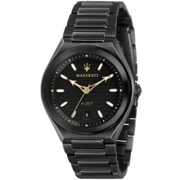 Maserati Triconic R8853139004 Men’s Quartz Watch – Black Steel Bracelet | 40mm Elegant Design