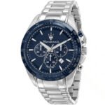 Maserati Maserati Traguardo Men's Watch R8873612043 - Blue Dial Stainless Steel Chronograph