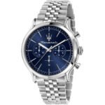Maserati R8873618024 Men's Watch - Epoca Blue Dial Stainless Steel Silver Watch