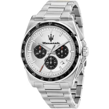 Maserati R8873652006 Velocita Watch - Silver Dial, Full Stainless Steel Bracelet, 100M Water Resistant (43mm)