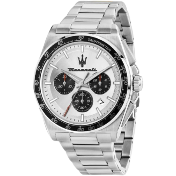Maserati R8873652006 Velocita Watch – Silver Dial, Full Stainless Steel Bracelet, 100M Water Resistant (43mm)