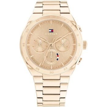 Original Tommy Hilfiger Women's Sport Watch - Rose Gold Dial with Stainless Steel Bracelet (Model 1782577)