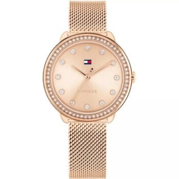 Original Tommy Hilfiger Women’s Watch – Model 1782700 | Elegant Rose Gold Stainless Steel Design