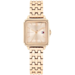 Original Tommy Hilfiger 1782833 Women's Watch - Mia Rose Gold Stainless Steel Square Design 24mm