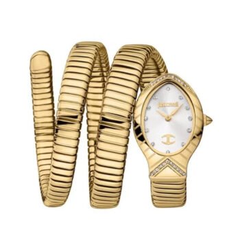 Original Just Cavalli Just Cavalli Signature Snake Women’s Watch JC1L248M0025 – Gold Stainless Steel – 23 mm