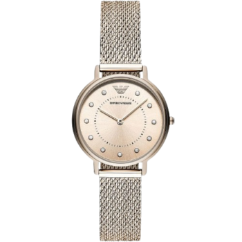 Original Emporio Armani Kappa AR11129 Women’s Watch – Pink Dial Stainless Steel Elegant Slim Fashion Watch