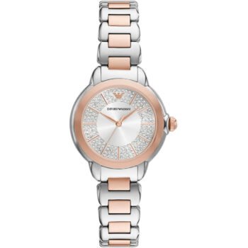 Original Emporio Armani Mia AR11643 Women’s Watch – Silver Dial Two-Tone Stainless Steel Elegant Fashion Watch
