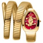 Original Just Cavalli Signature Snake Glam Evo 5 Doppio Women's Watch (Model JC1L228M0045)