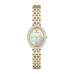 Tory Burch Oval Watch Gold & Silver-Tone Stainless Steel – TBW6037