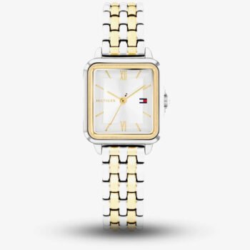 Original Tommy Hilfiger 1782861 Women’s Watch – Mia Two-Tone Stainless Steel Square Dial 24mm