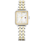 Original Tommy Hilfiger 1782861 Women's Watch - Mia Two-Tone Stainless Steel Square Dial 24mm
