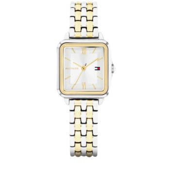 Original Tommy Hilfiger 1782861 Women’s Watch – Mia Two-Tone Stainless Steel Square Dial 24mm