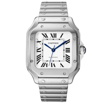 Cartier Santos White Dial Stainless Steel Automatic 40mm