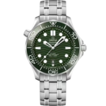 Omega Seamaster Diver 300M Master Chronometer Dressed in Green Automatic size 42 mm