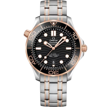 Omega Seamaster Diver 300M steel ‑ Sedna gold on steel ‑ Sedna gold Automatic size 42 mm