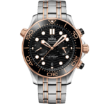 Omega Seamaster Diver 300M Steel ‑ Sedna Gold on steel Sedna Gold Automatic size 44mm