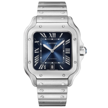 Cartier Santos Blue Dial Stainless Steel Automatic 40mm