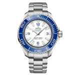 Omega Planet Ocean 6000M Co Axial Master Chronometer White Dial Silver Steel Strap Watch for Men Automatic size 43.5mm