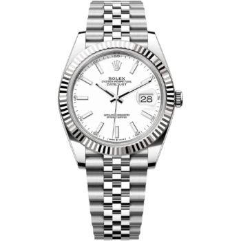 Rolex Watch Date White Dial Just For Men Automatic size 41mm