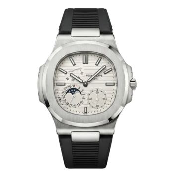 Patek Philippe Grand Complication – White Dial × Black Rubber Strap – Japanese Automatic