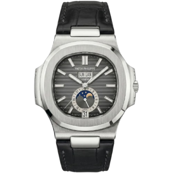 Patek Philippe Men’s Nautilus Grey Dial Annual Calendar Watch