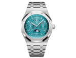 Audemars Piguet Royal Oak 41 Stainless Steel Turquoise Dial Smooth Bezel Oyster Bracele