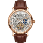 Patek Philippe Men’s Rose Gold-Tone Skeleton Moonphase Watch