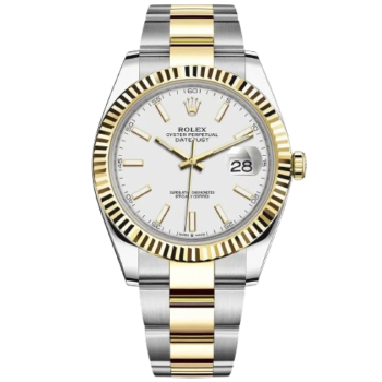 Rolex Datejus White Dial Two-Tone For Men Automatic size 42mm