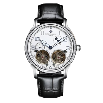 Patek Philippe Tourbillon Automatic Black Dial Watch For Men