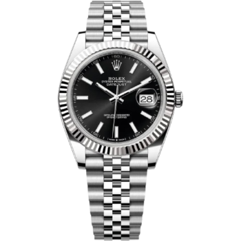 Rolex Watch Date Black Dial Just For Men Automatic size 41mm